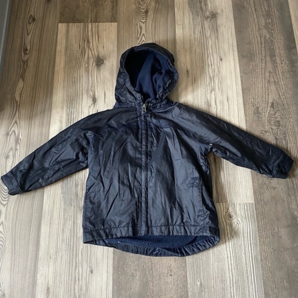 Lands End Navy Blue Hooded Jacket 2T